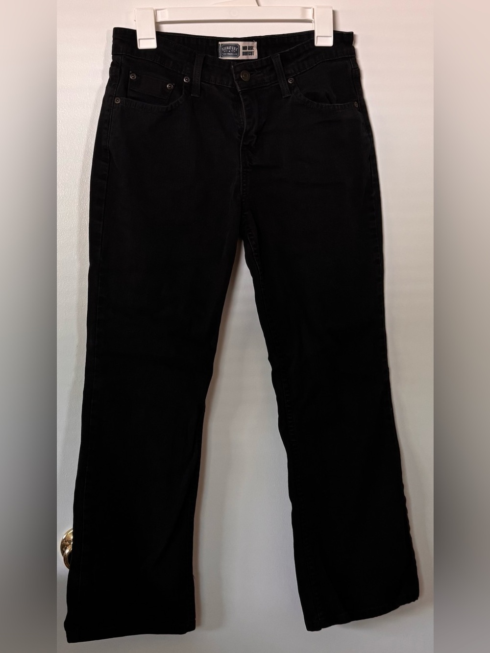 Vintage Signature by Levi Strauss Black Mid-Rise Bootcut Jeans